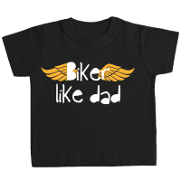 Camiseta BIKER LIKE DAD bebé negra by TZOR